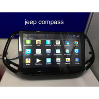 JEEP COMPASS Android Smart 10 Inch TouchScreen Car Stereo with Night Vision Rear View Camera (GPS Navigation/Playstore/Screen Mirroring/Bluetooth/USB/WiFi)