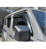 Auto Clover Car Exterior Smoked door visor Compatible with Wrangler set of 6 pieces(B094)