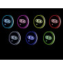 Car Interior LED Coaster Logo Cup Holder 7 Colors Changing Atmosphere Lamp for Kia