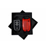 Car Zinc Alloy KEYLESS Key Cover Case Fob for Kia Seltos in Metal Checks Red Color