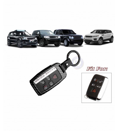 Car KEYLESS Key Cover case fob for Range Rover Sport, Freelander 2, Discovery 4, Evoque in Metal Frame Cheks Black Color