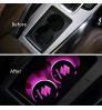 Car LED Logo Cup Holder 7 Colors Changing Atmosphere Lamp for Suzuki
