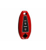 Car Remote Key Cover Case Fob for Maruti Suzuki,Vitara,Baleno,Ciaz,Swift,S-Cross in Metal Checks Red Color