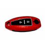 Car Remote Key Cover Case Fob for Maruti Suzuki,Vitara,Baleno,Ciaz,Swift,S-Cross in Metal Checks Red Color