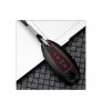 Car Remote Key Cover Case Fob for Maruti Suzuki,Vitara,Baleno,Ciaz,Swift,S-Cross in Metal Black with Radium Red Color