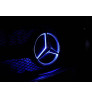 Car LED Bonnet Front Radiator Racing Grilles Logo Light Accessories for Mercedes Benz(Blue Color)
