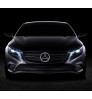 Car LED Bonnet Front Radiator Racing Grilles Logo Light Accessories for Mercedes Benz(White Color)