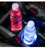 Car Interior LED Coaster Logo Cup Holder 7 Colors Changing Atmosphere Lamp for MG