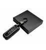 Car 3 Button Zinc Alloy KEYLESS Key Cover Case Fob for MG Hector in Metal Checks Black Color