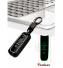 Car 3 Button Zinc Alloy KEYLESS Key Cover Case Fob for MG Hector in Metal Radium White & Black Color