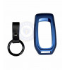 Car KEYLESS Key Cover Case Fob for Toyota Fortuner/Crysta in Metal Blue Color
