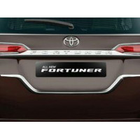 Rear Number Plate U Chrome Exterior Accessories for Toyota Fortuner
