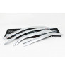 Auto Clover car exterior chrome door visor Compatible with Toyota Fortuner Type1&Type2(C 570)