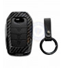 Car KEYLESS Key Cover Case Fob for Toyota Fortuner in ABS Fiber Checks Black Color