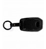 Car KEYLESS Key Cover Case Fob for Toyota Fortuner in ABS Fiber Checks Black Color