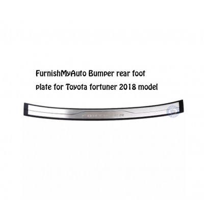 Rear bumper footplate for Toyota Fortuner 2016-2019