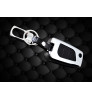 Key Cover Zinc Alloy, Chrome and Leather for Toyota Crysta in Black Color