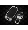 Car KEYLESS Key cover case fob for Toyota Crysta TOP MODEL in Zinc alloy and leather Black color