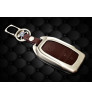 Car KEYLESS Key cover case fob for Toyota Crysta TOP MODEL in Zinc alloy and leather Brown  color