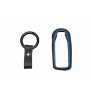 Car Flip Key Cover Case Fob for Polo,Vento,Passat,Jetta in Metal Blue color