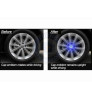 Car Exterior Led Light Hub Center for Wheel Tyre Rim Cap for Volkswagen Models in Blue Color