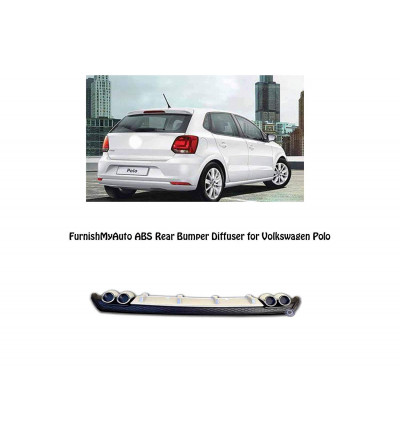 Imported ABS Rear Bumper Diffuser for Volkswagen Polo