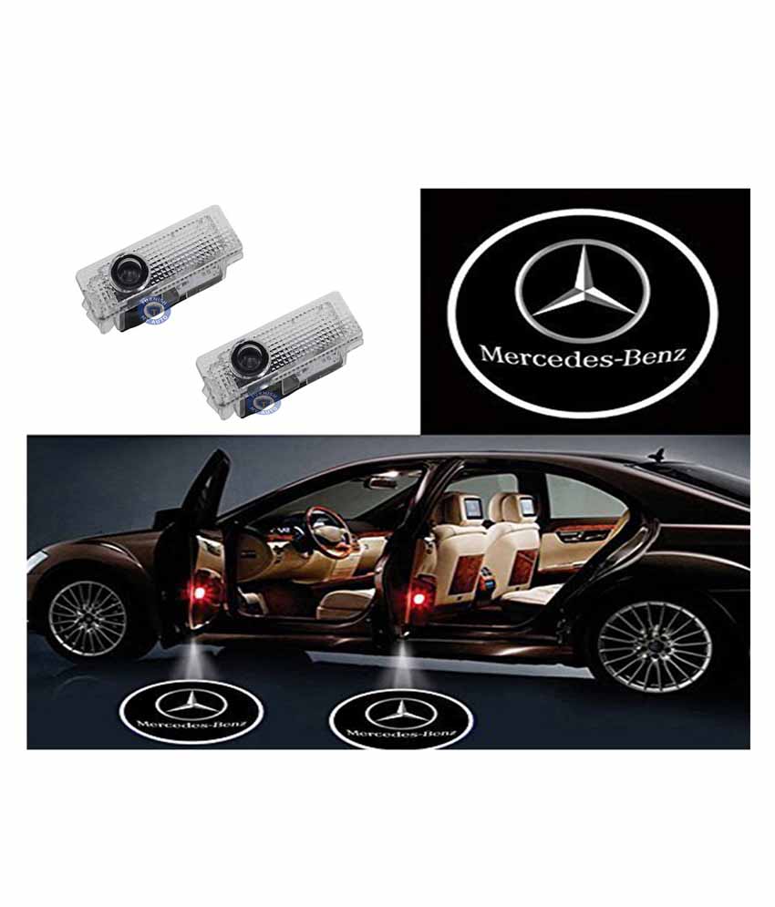 LED Car Door Light Projector Courtesy LED Welcome Lights Ghost Shadow Light Logo Compatible withMercedes AMG A B C E GL ML GLA Class W176 W246 W205 W212 W213 Accessories 